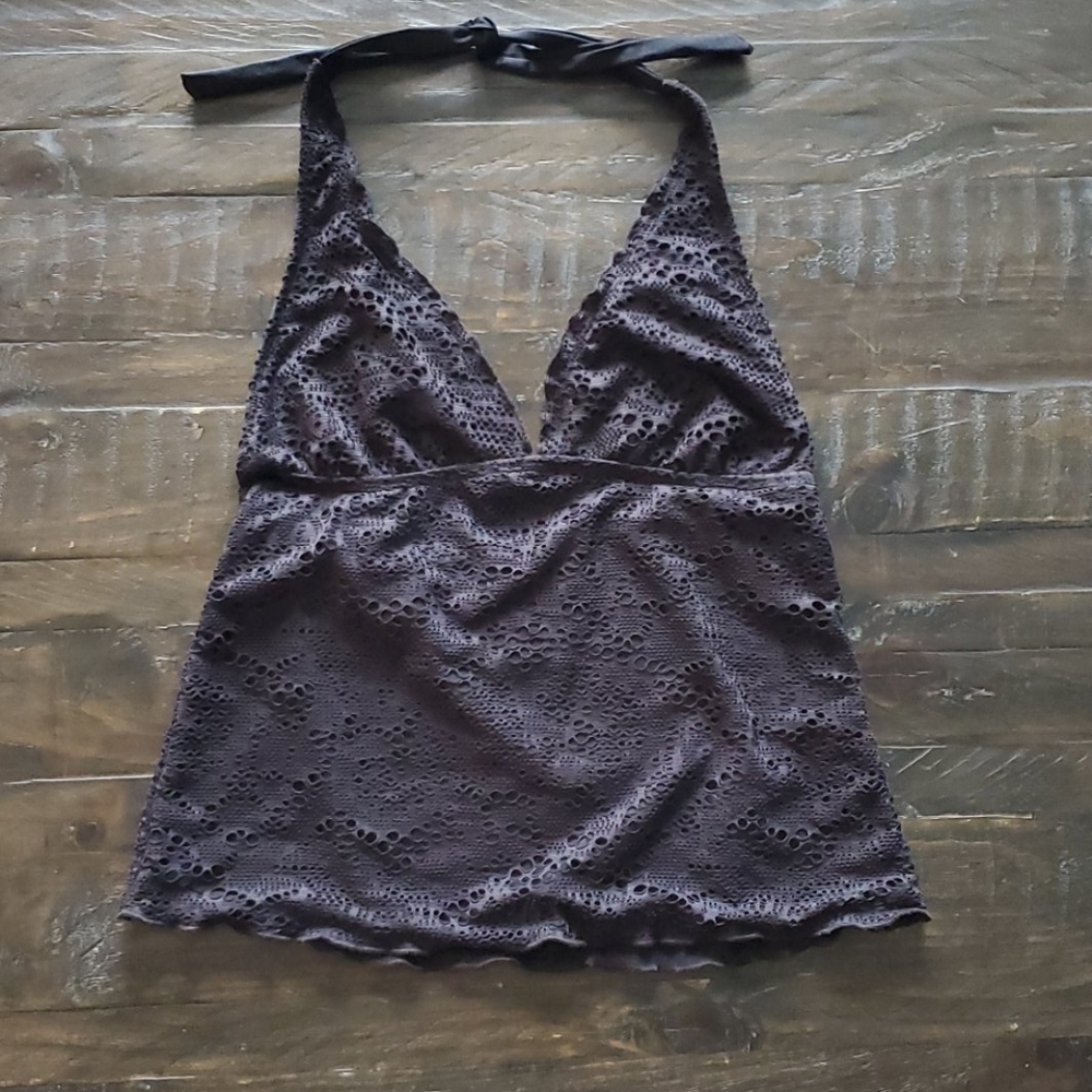 Black medium Mossimo tankini swim top